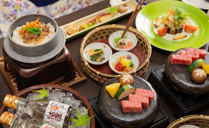 2023年5月 夏野菜と山形牛ステーキ会席【日本の宿古窯】