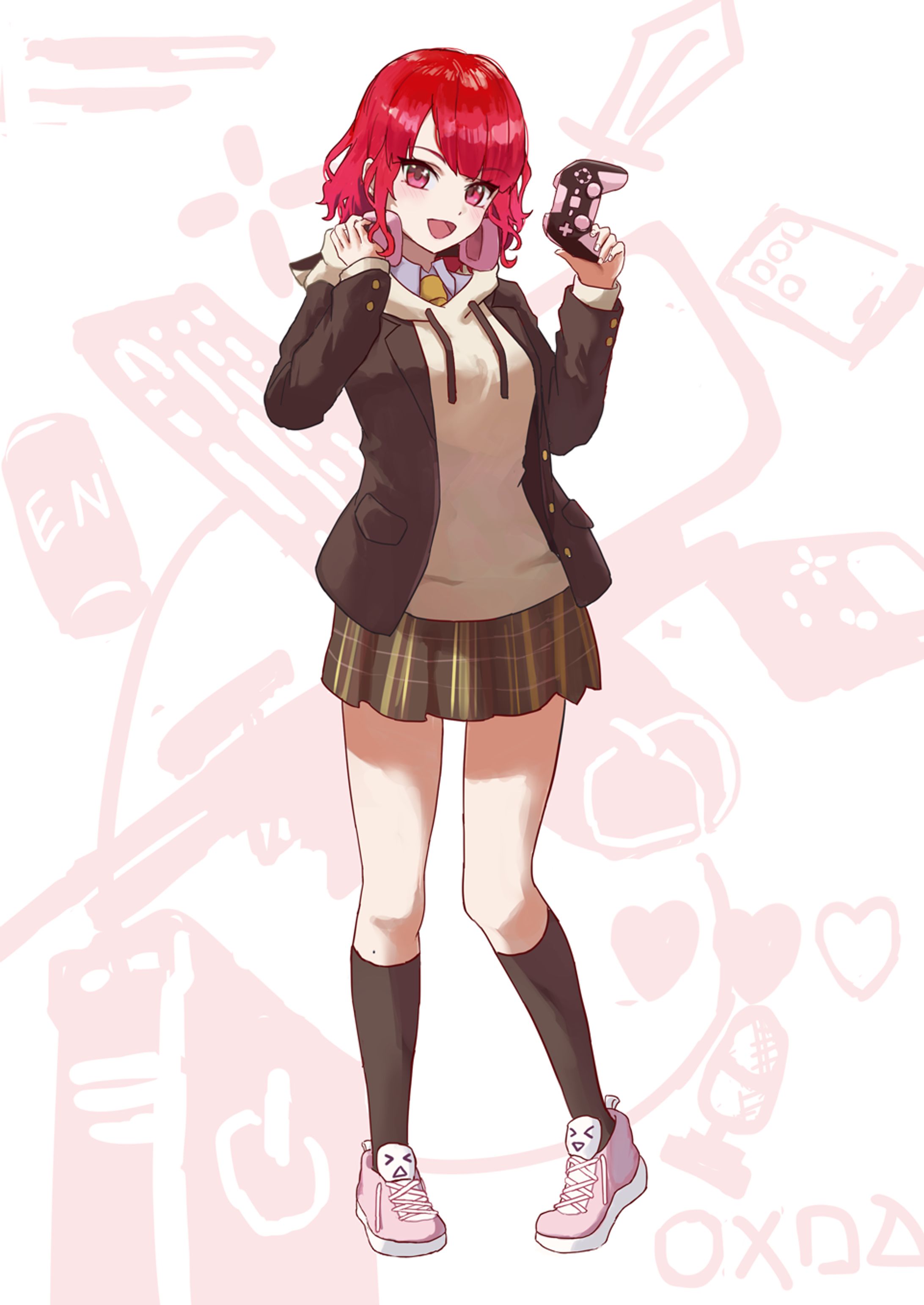 OC 赤髪ゲーマーJKちゃん-1