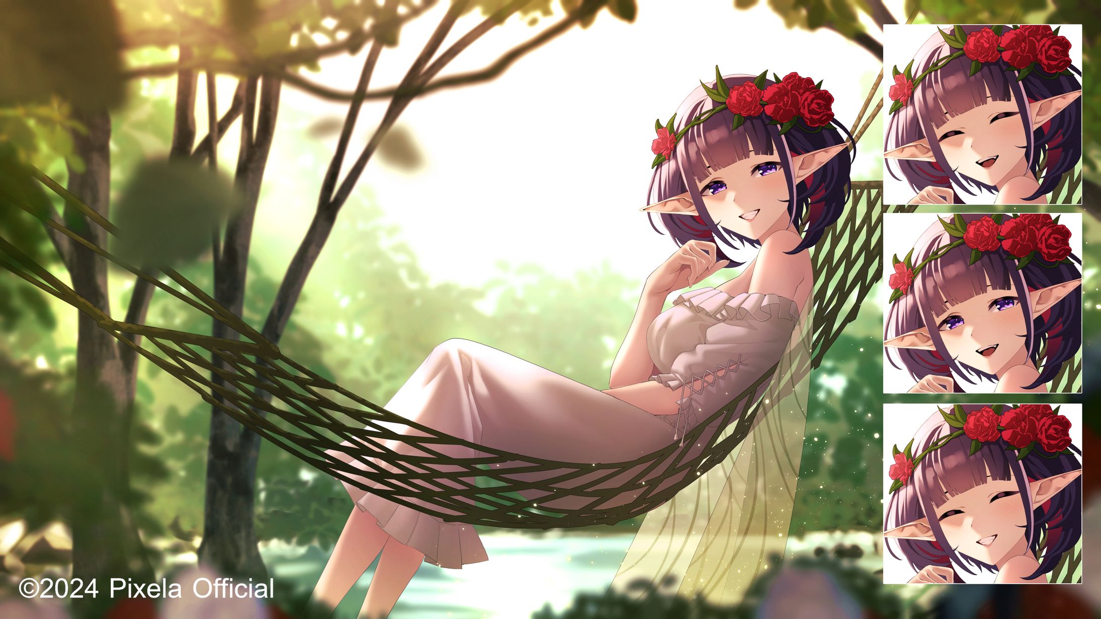 Commission illustration 忘れじの言の葉 Covered by Roselia de Magentia-1