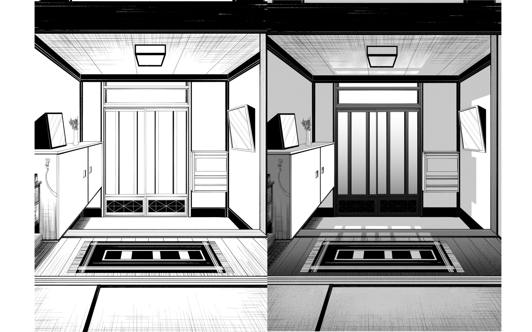 【個人制作】漫画風背景-1