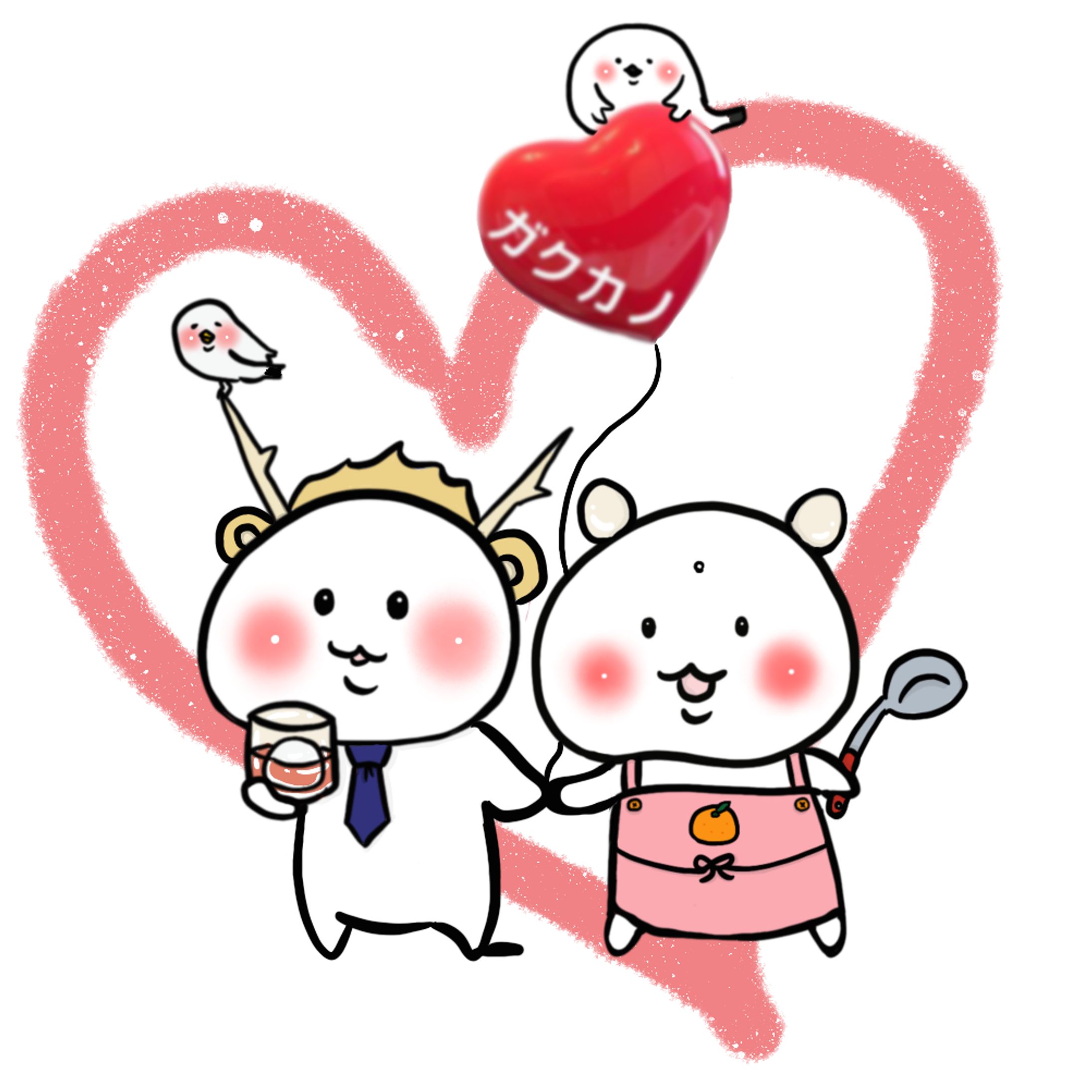 御夫婦のゆるキャラアイコン-1