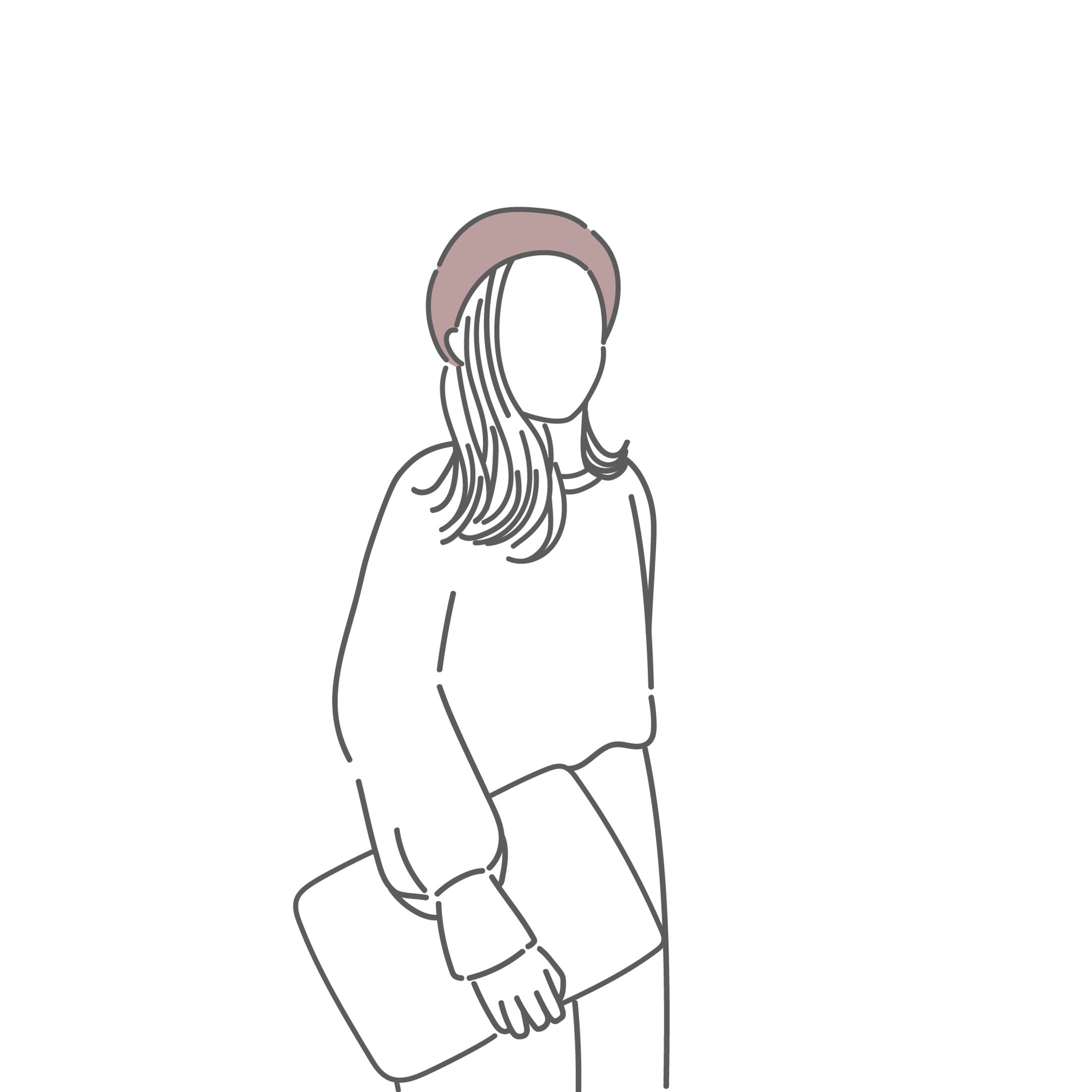 女性　イラスト-1