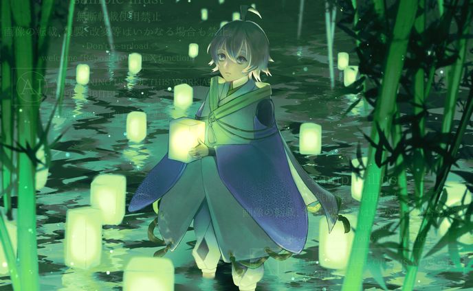 [お仕事]這々 底寝 様_2周年記念イラスト