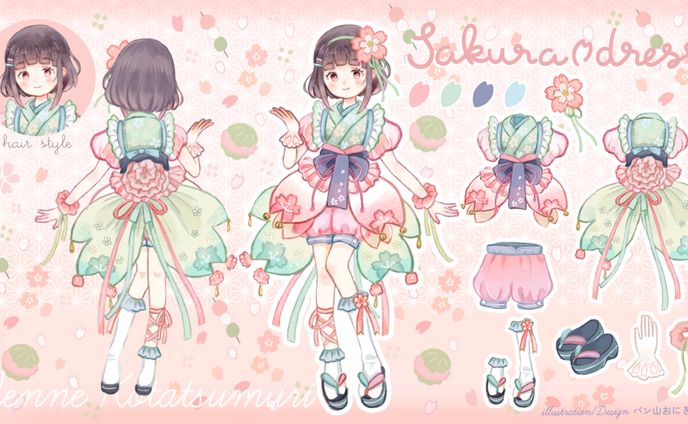 Vtuberさん向け衣装デザイン