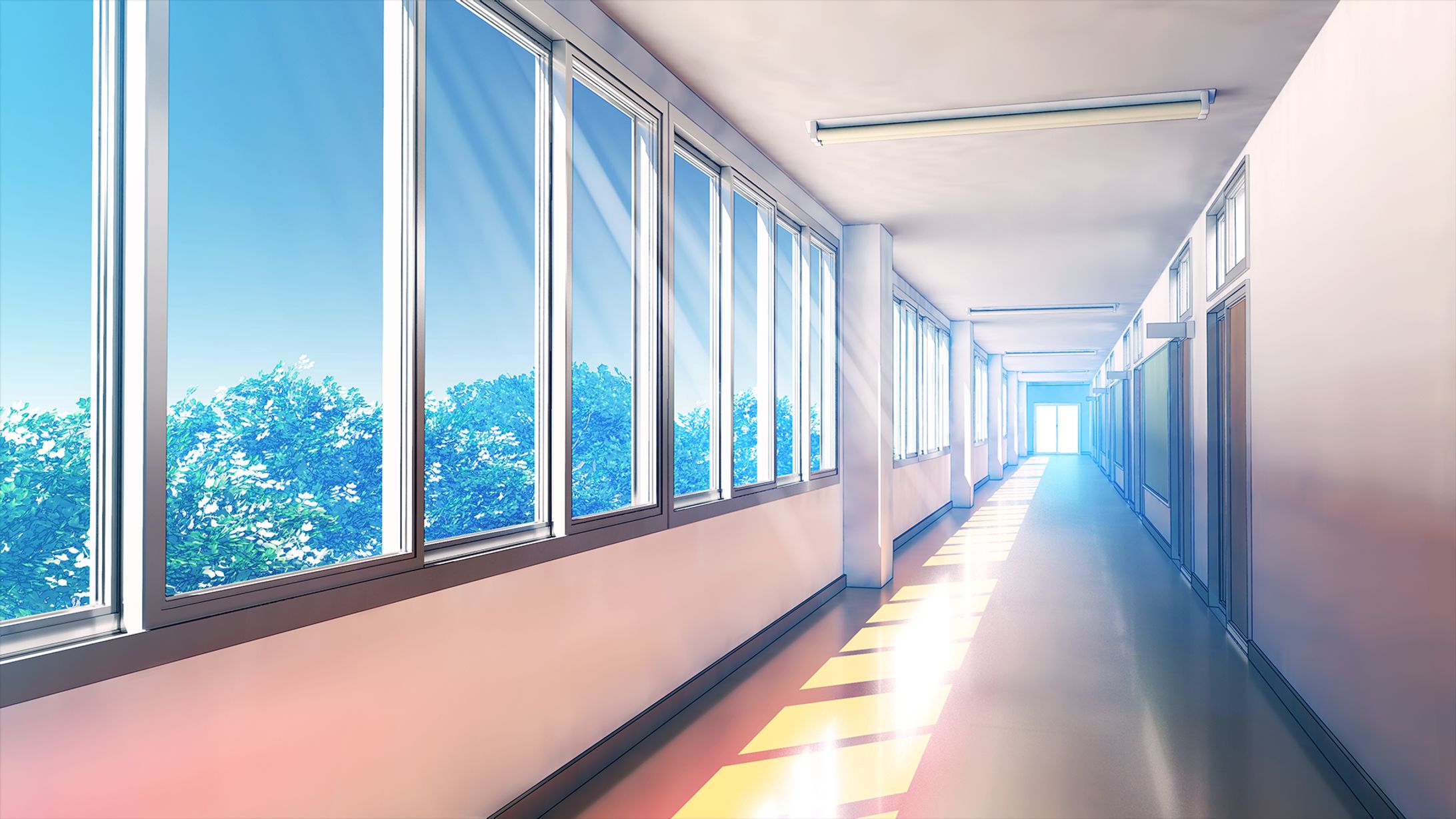 学校・ろうか-1