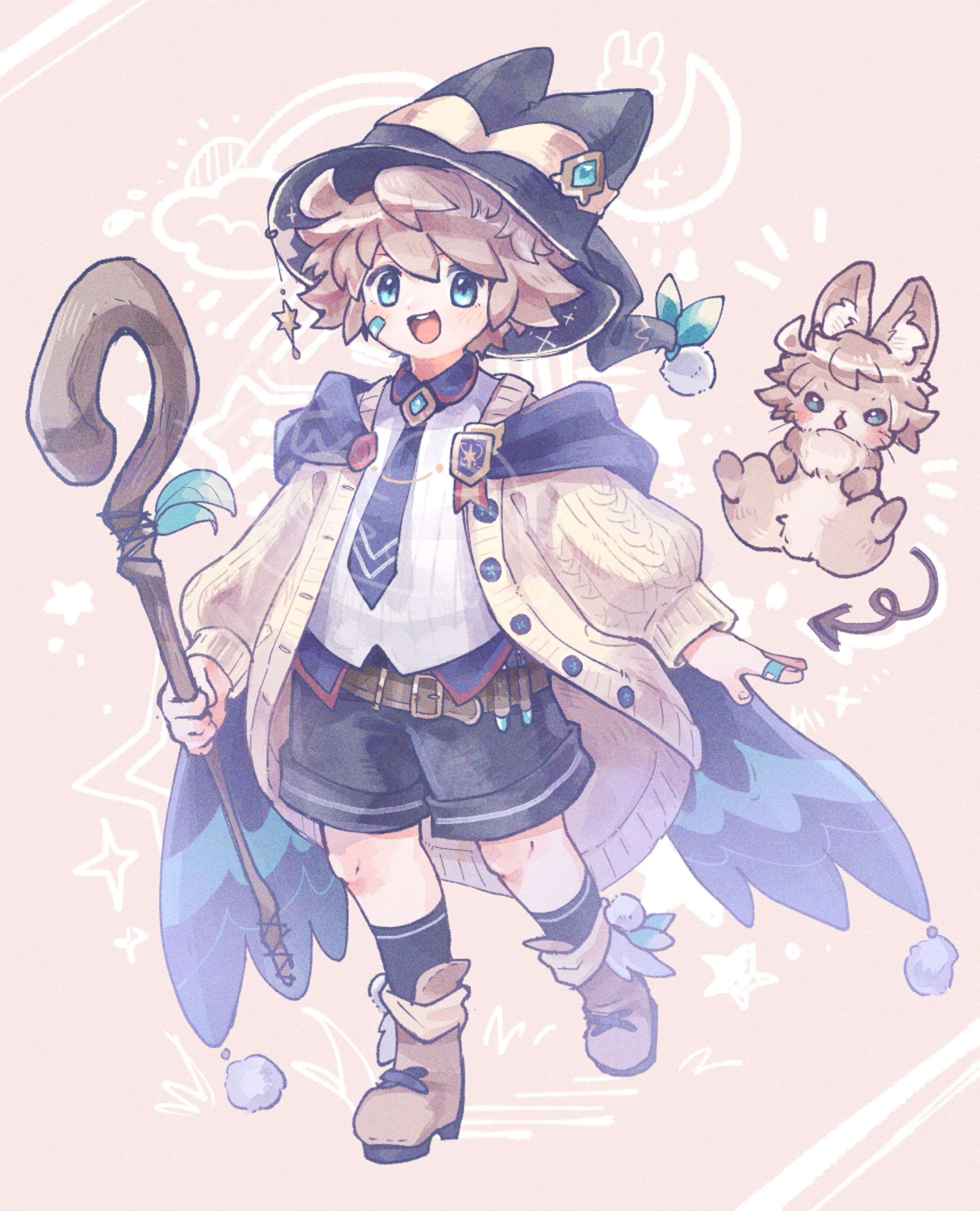 オリジナルキャラクター「ロコ」立ち絵-1