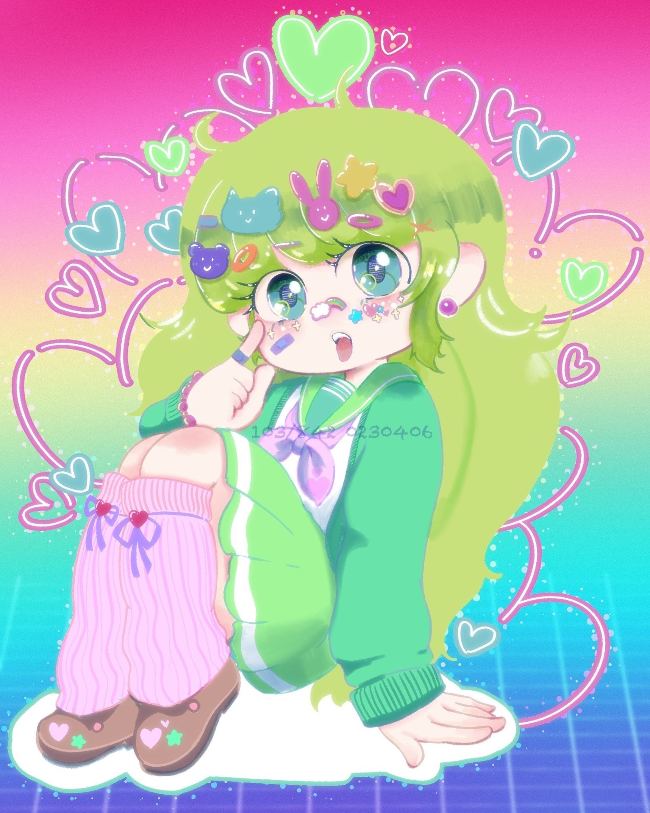 ふわふわキラキラでこれーしょん
#イラスト #illstration #kawaiiart #dekora-1