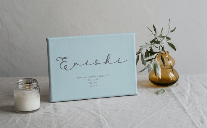 （制作実績）キャンバス命名書