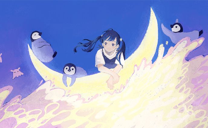 月にゆらゆら