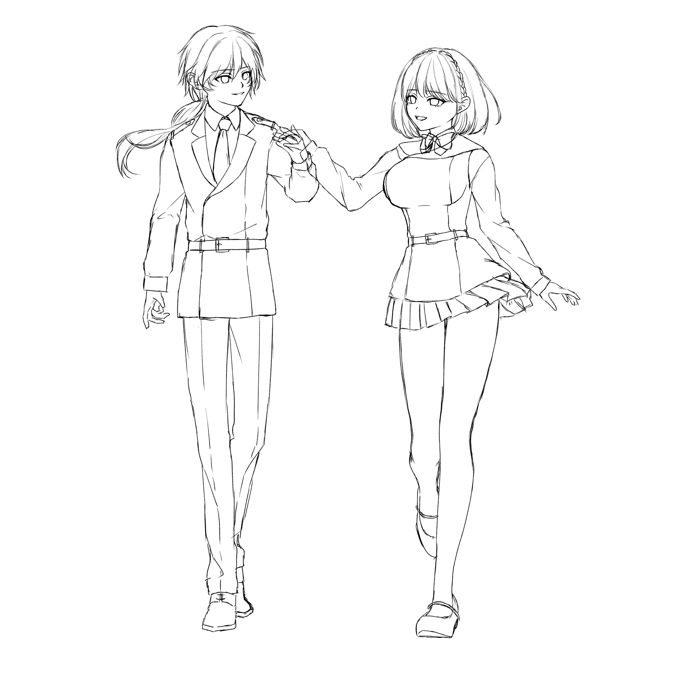 TRPG立ち絵イラスト-1