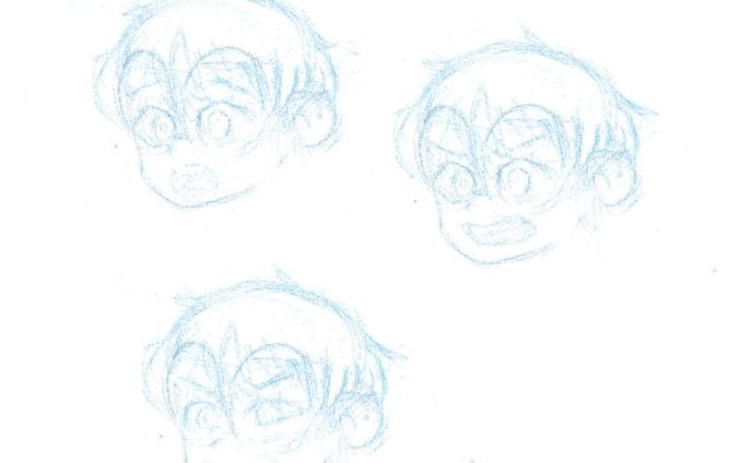 andrea expression sheet concept 