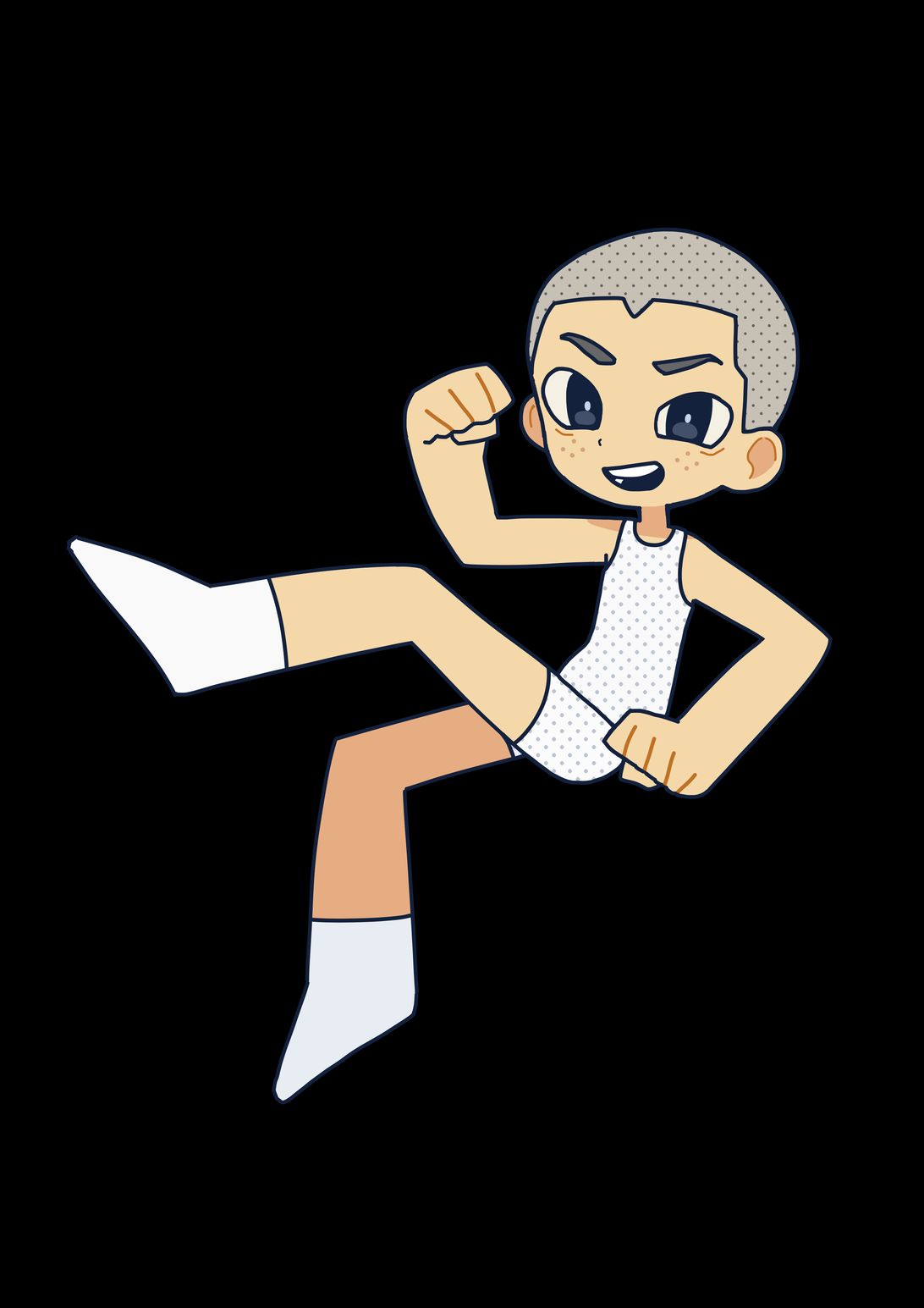 ツイキャス配信者こまち様 ステッカー用イラスト