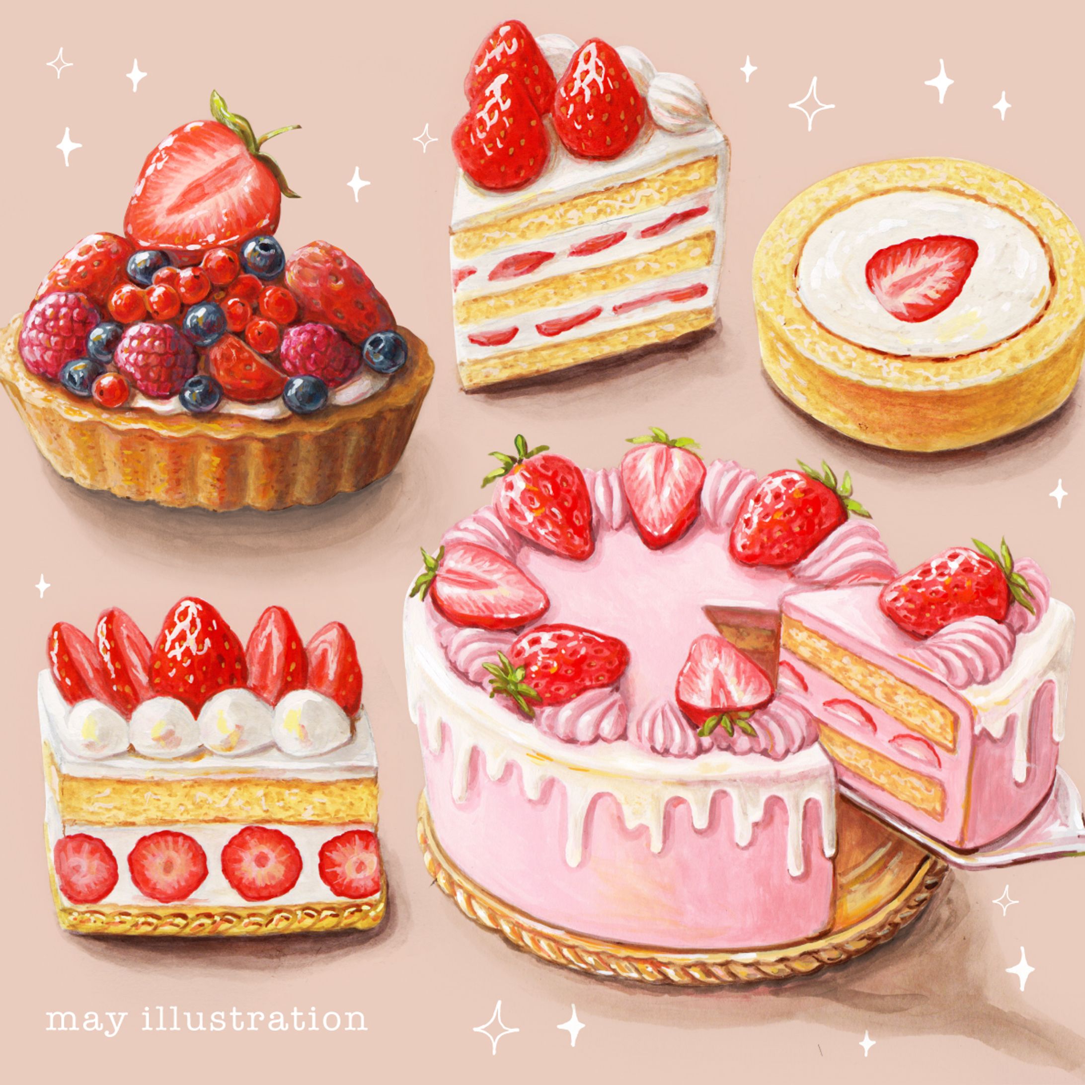 イチゴスイーツ-Strawberry Sweets-1