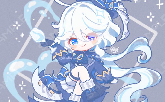 【二次創作イラスト】原神：フリーナ
