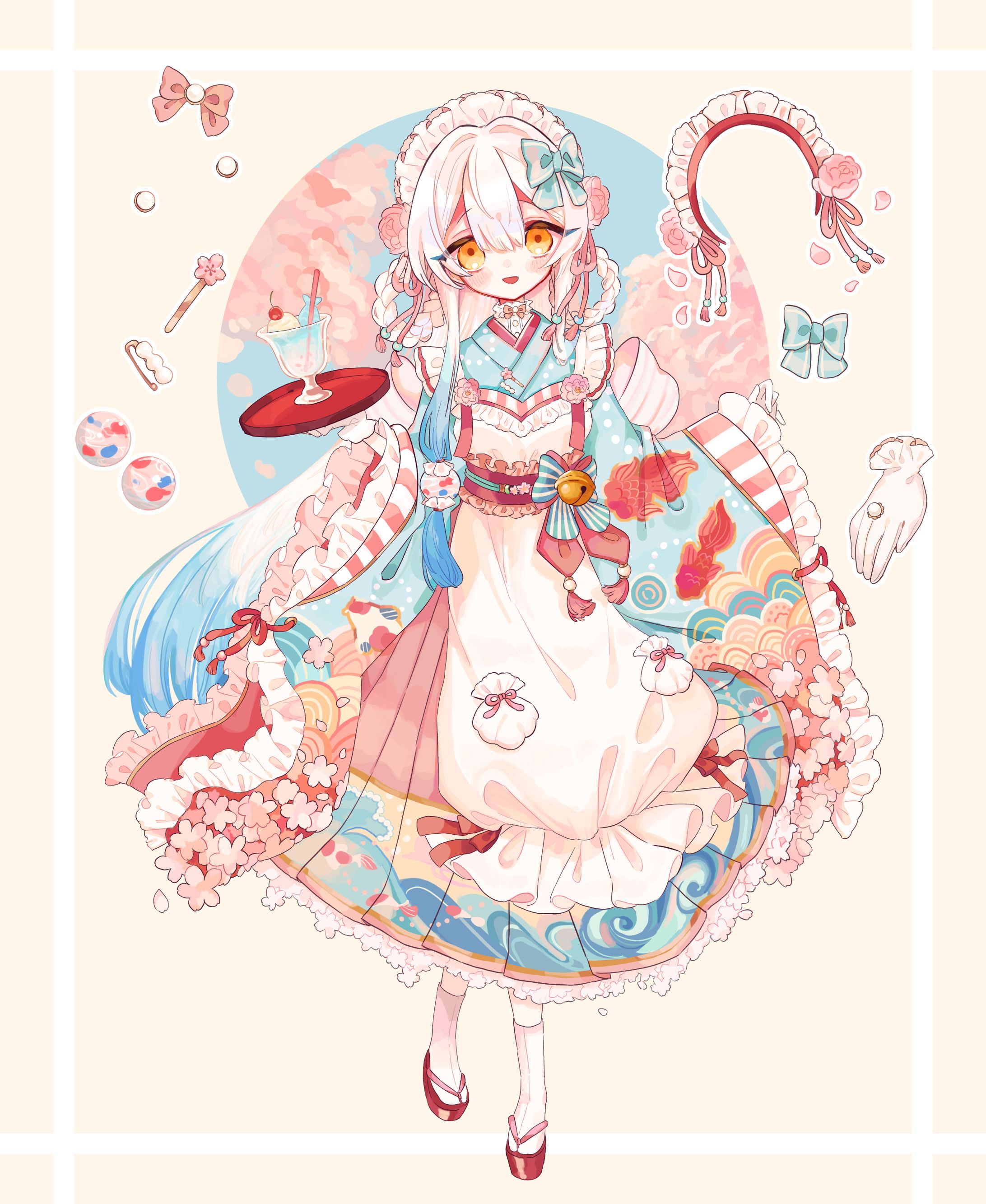 衣装デザイン（和メイド）-1