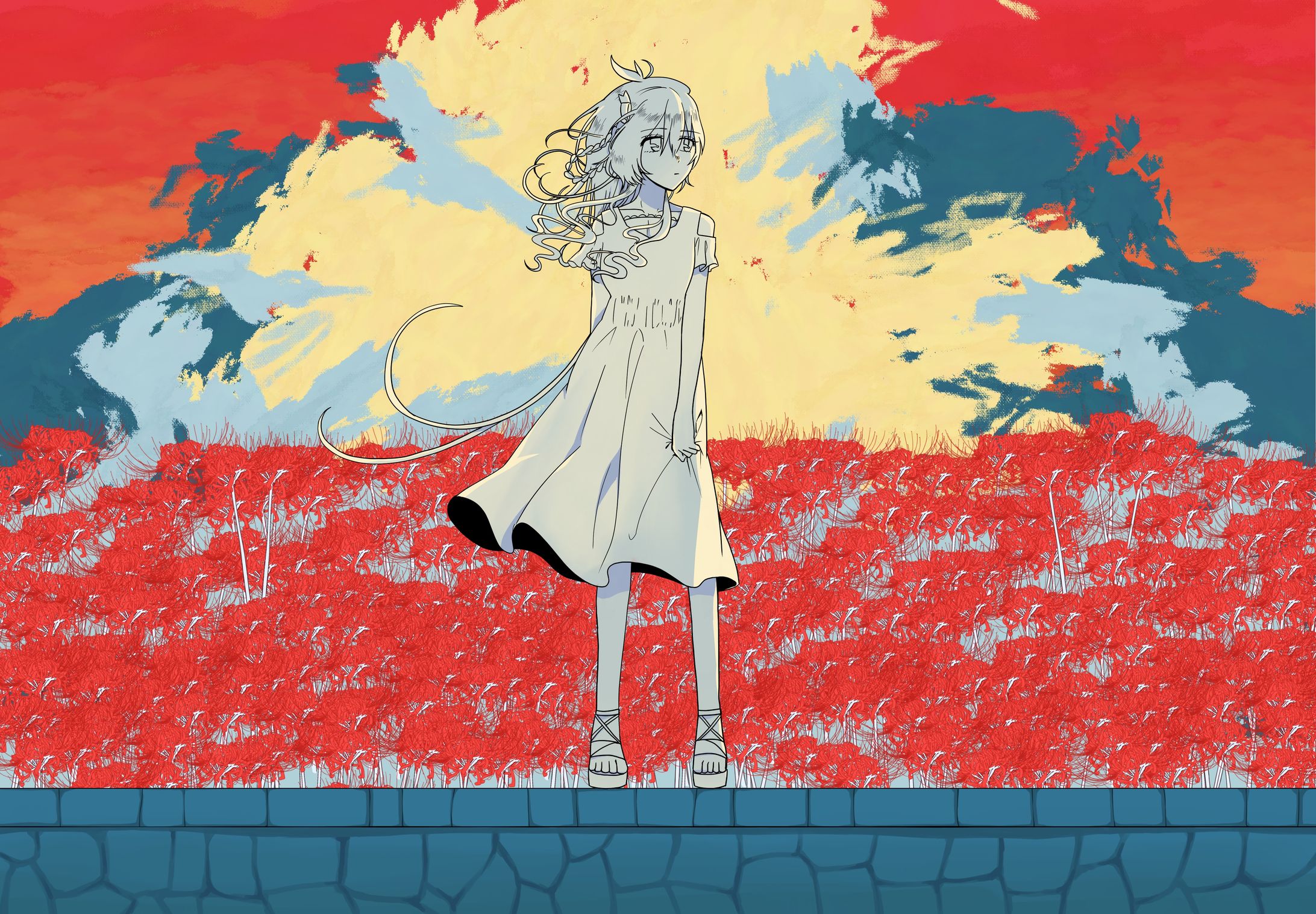 「ヨヒラ」歌ってみた動画用イラスト-1