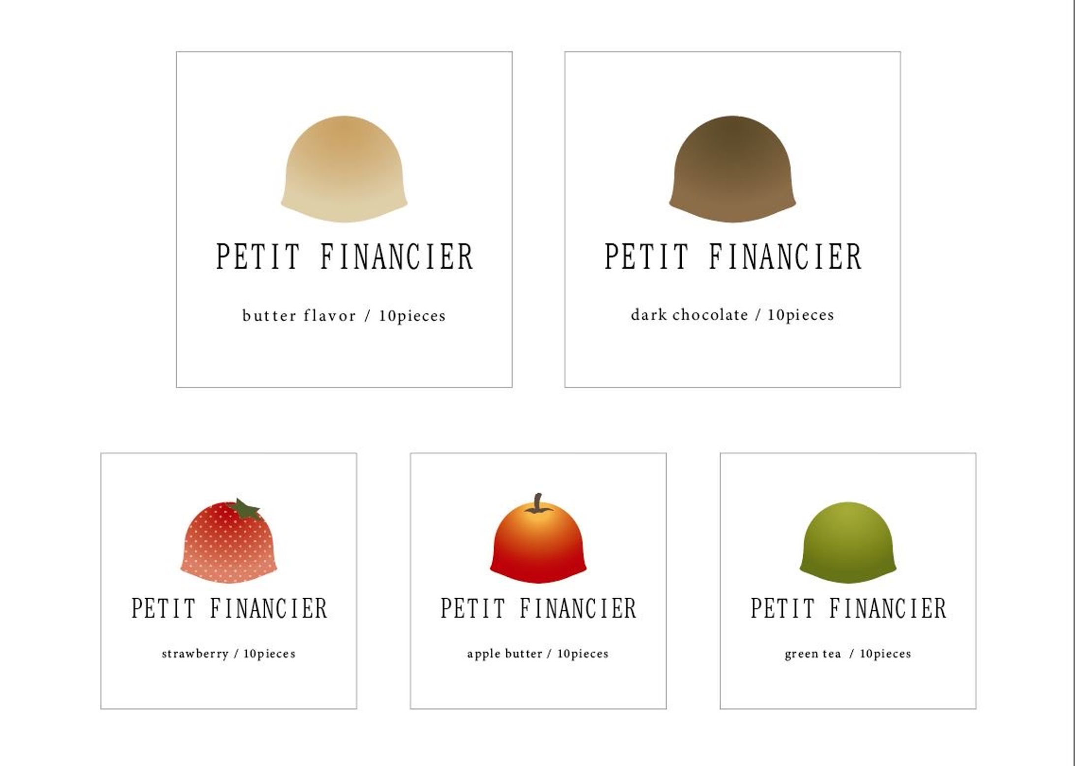 焼き菓子のパッケージラベル-1