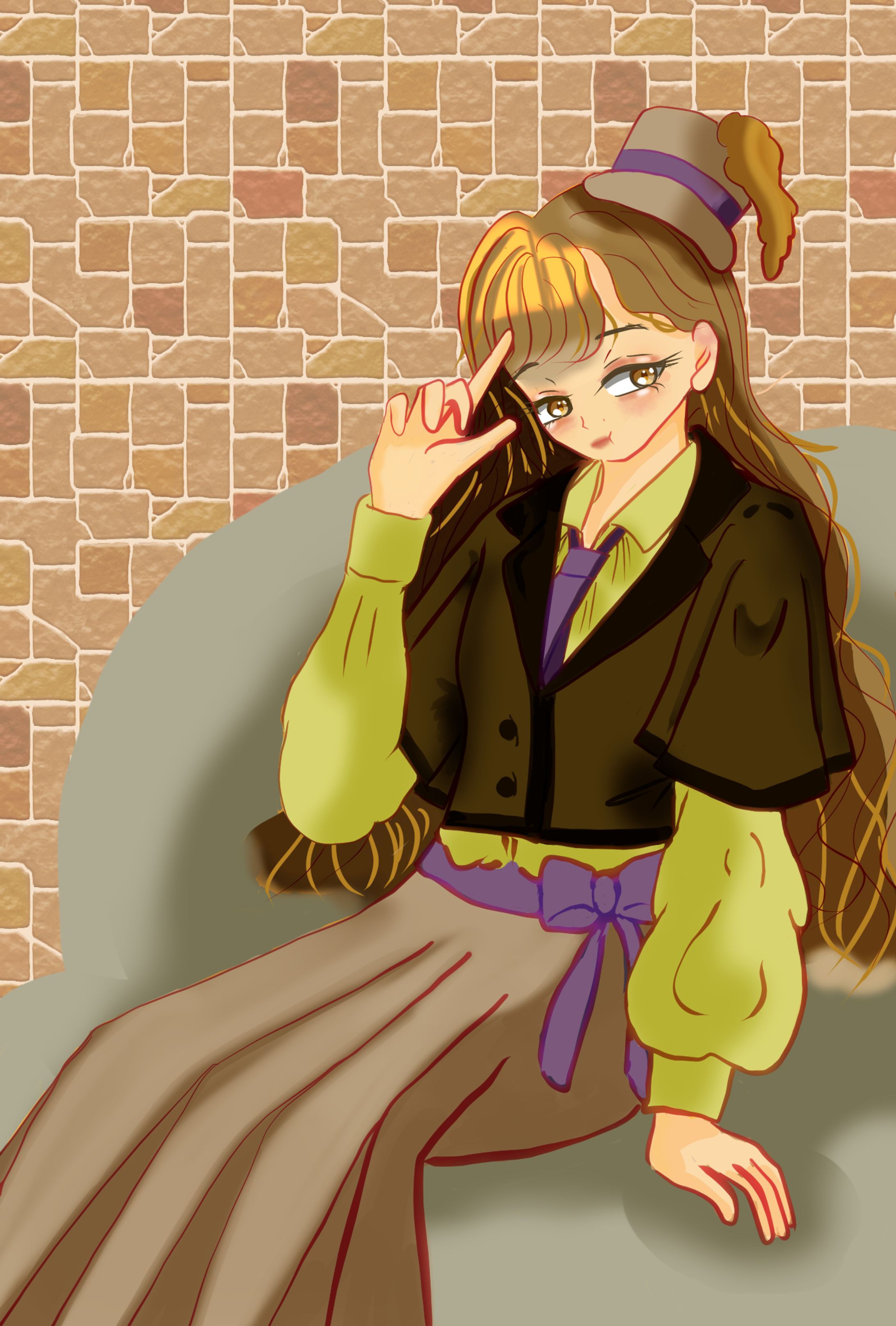 英国風の女の子-1