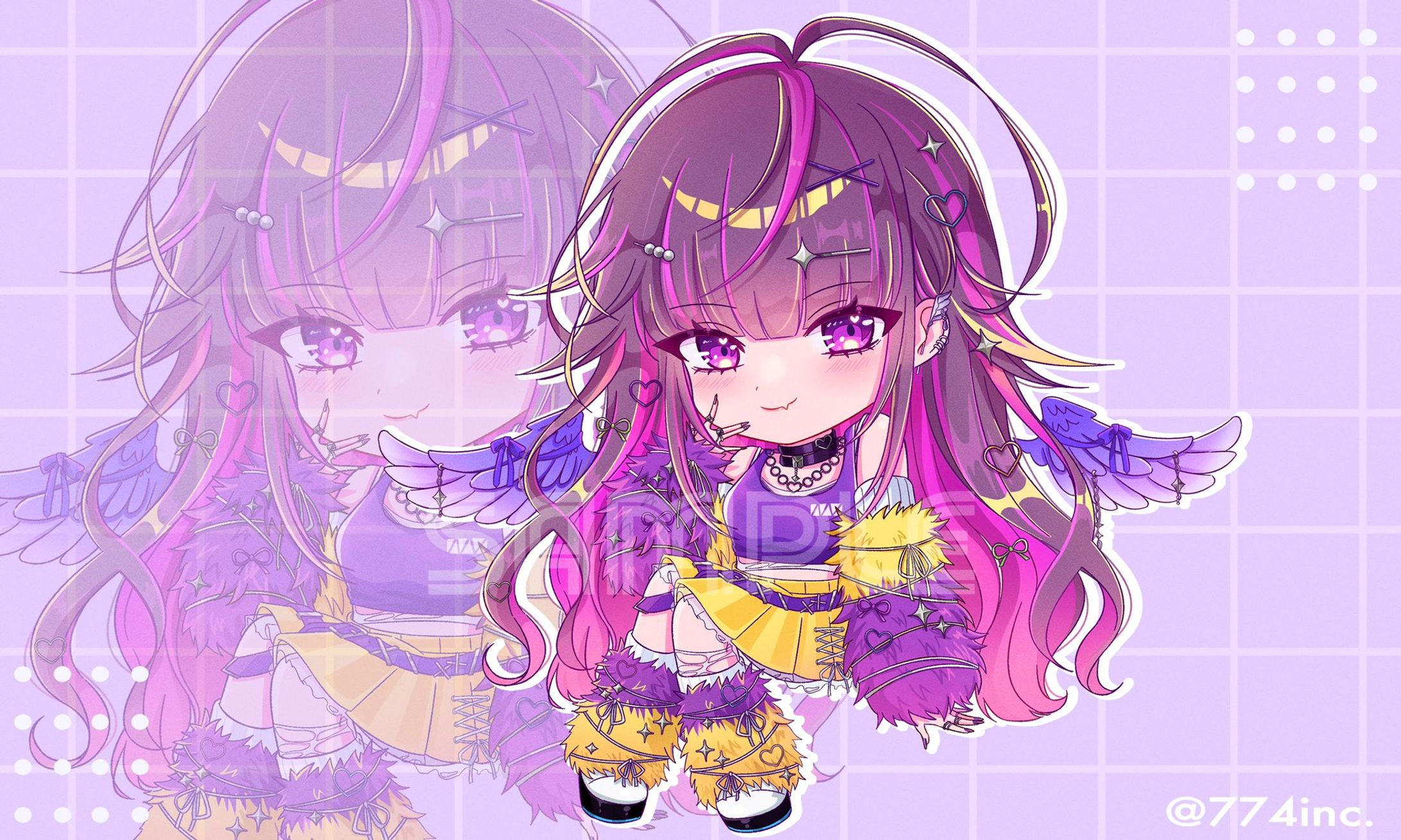 【ななしいんく様】羽流鷲りりり様SDイラスト制作-1