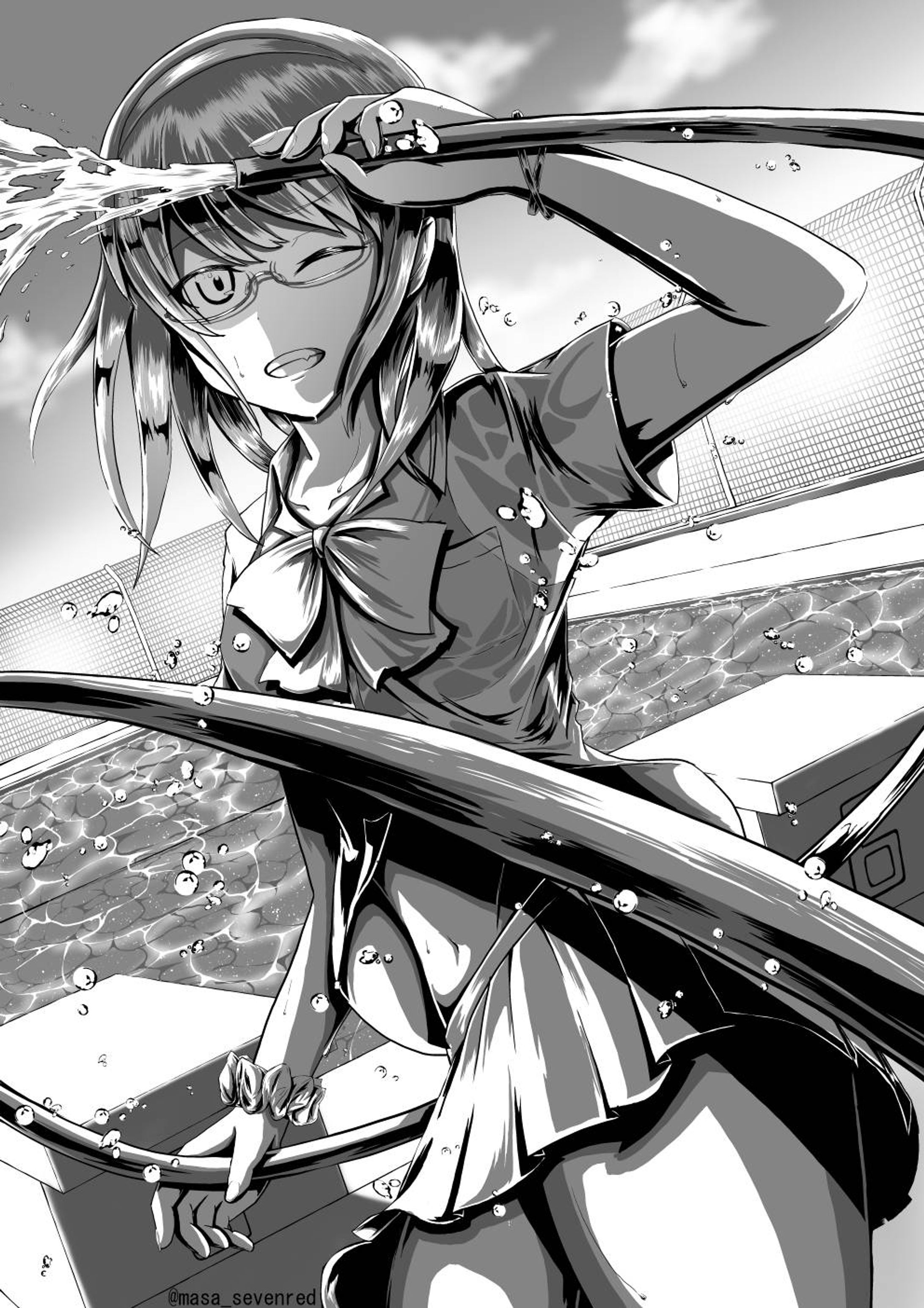 プールとメガネ-1