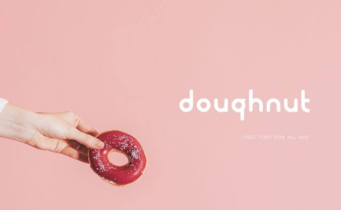 フリーフォント「Doughnut」