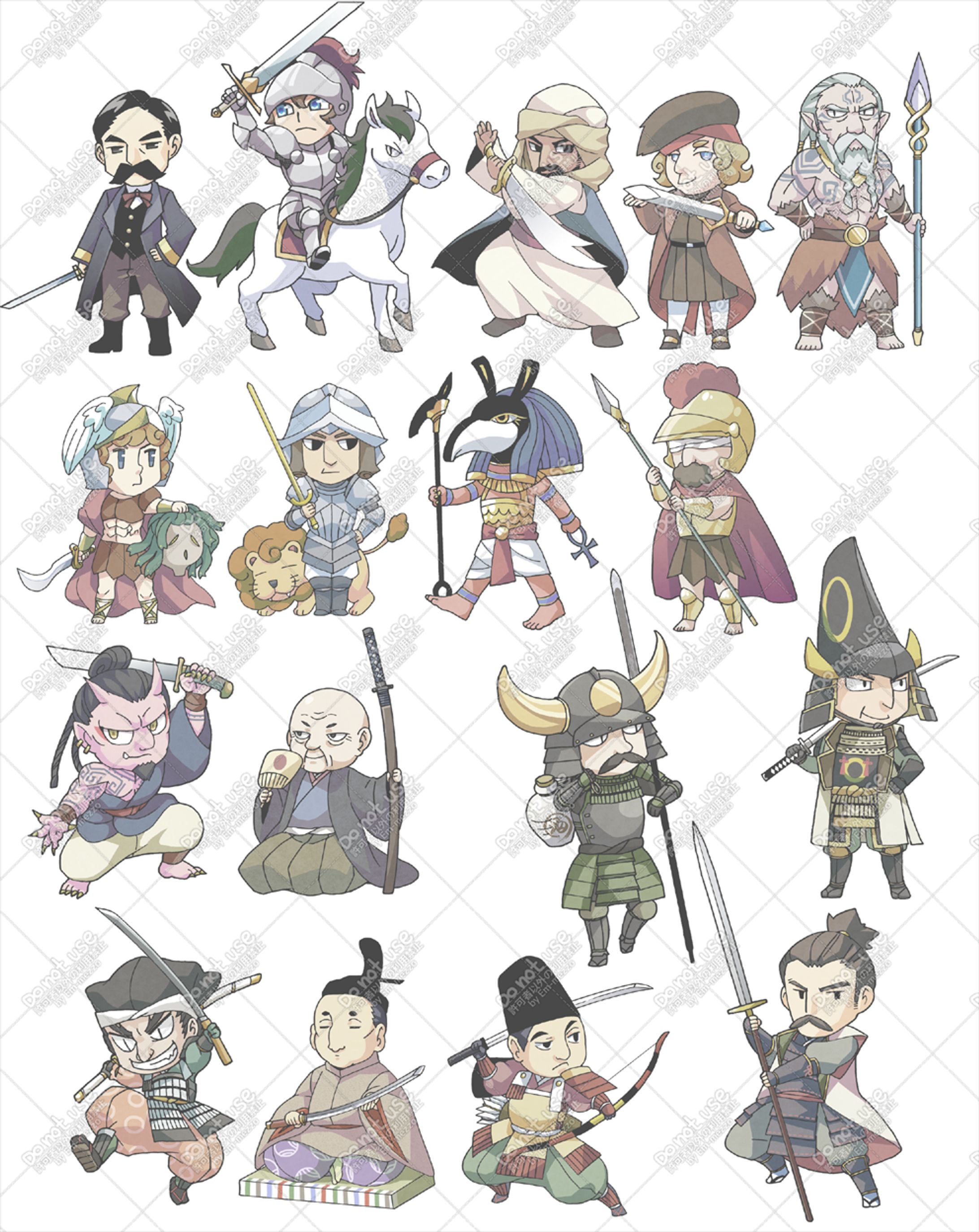 偉人モチーフキャラ集-1