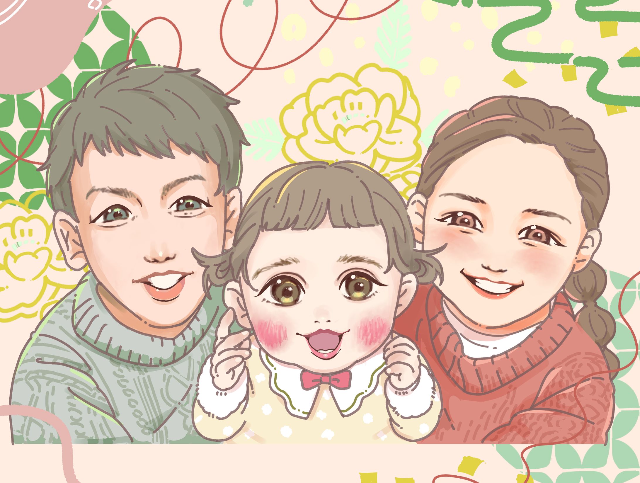 似顔絵イラスト（2022-2023)-1