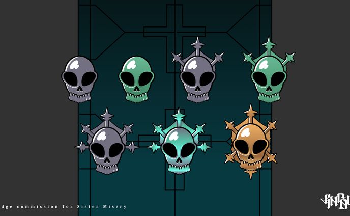 Sister Misery Badges