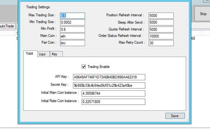 BTCETH Arbitrage Trading Tool