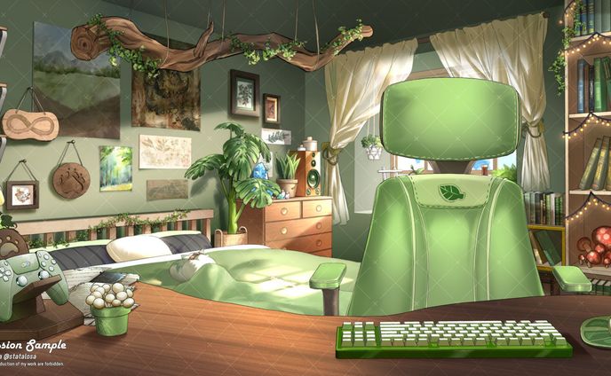 背景BG｜BoredArt - Streaming Room