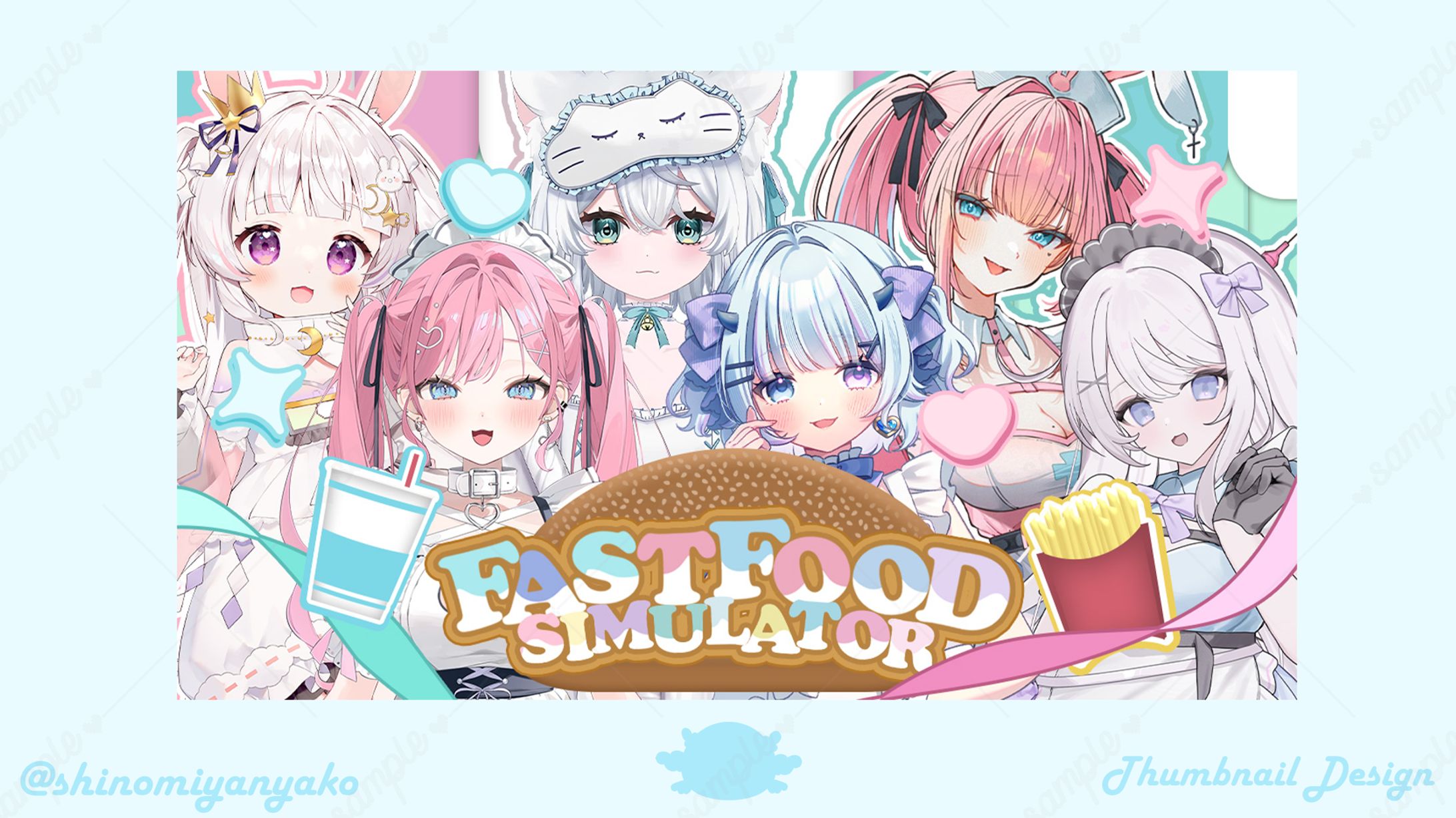 Fast Food Simulatorコラボ配信サムネイル-1