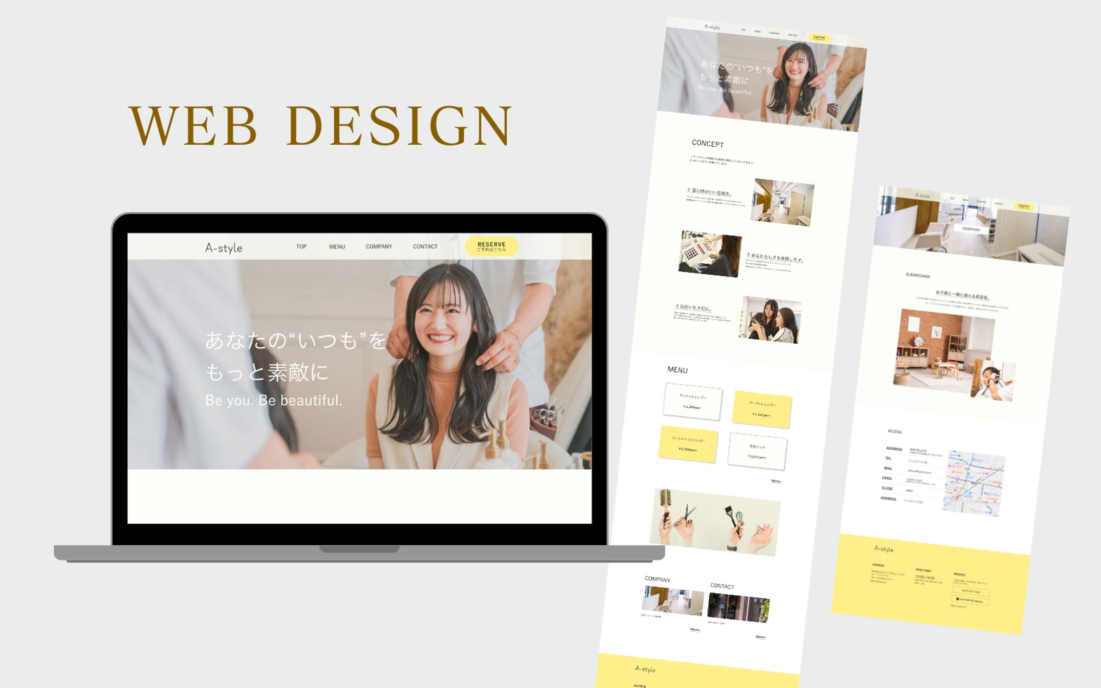 美容室サイト制作デザイン-1