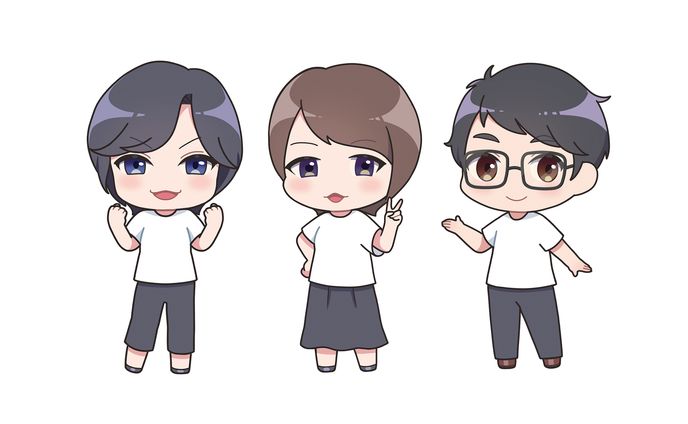 SNS等で使用頂くSDイラスト