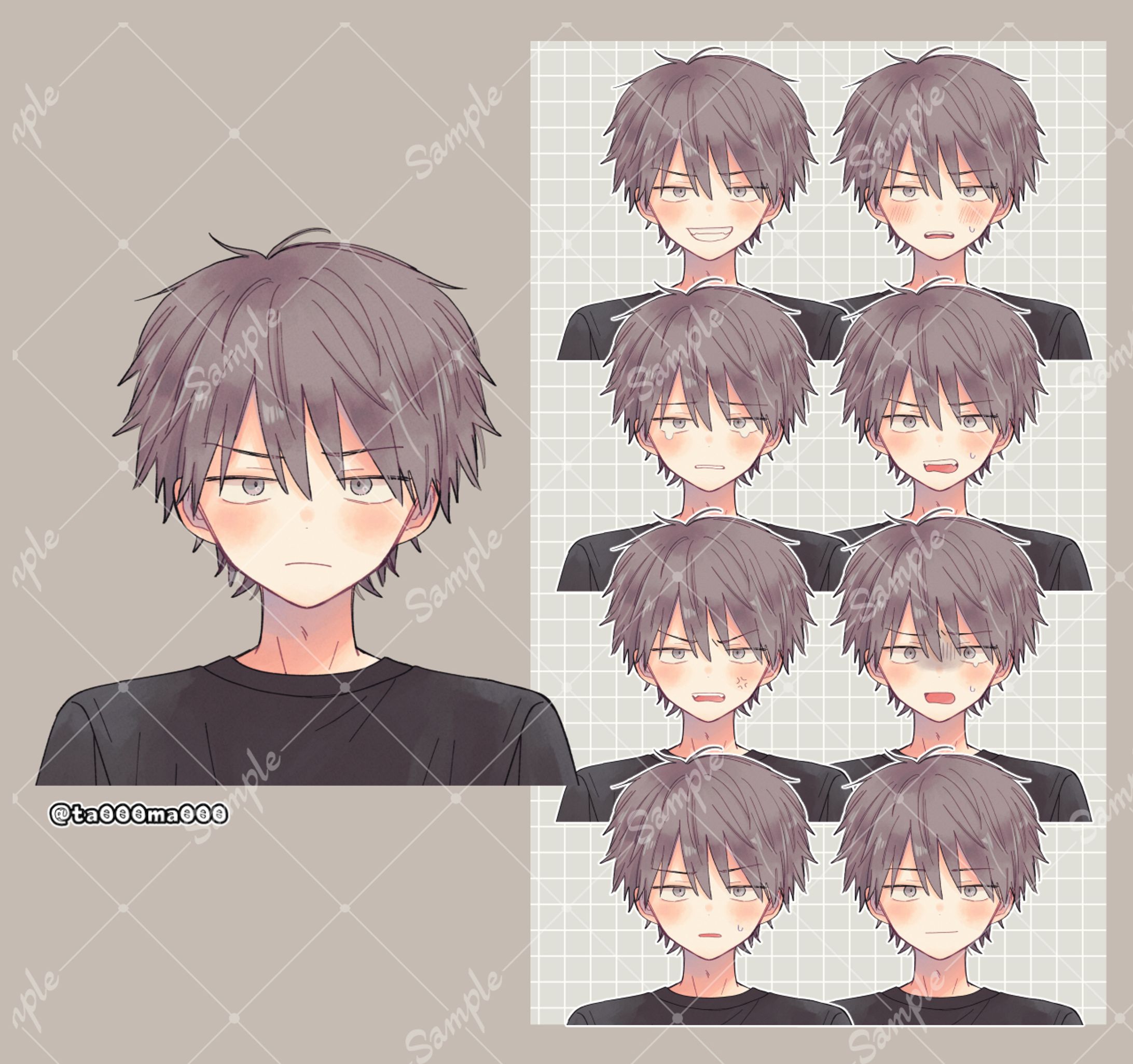 アイコンイラスト(表情差分あり)-1