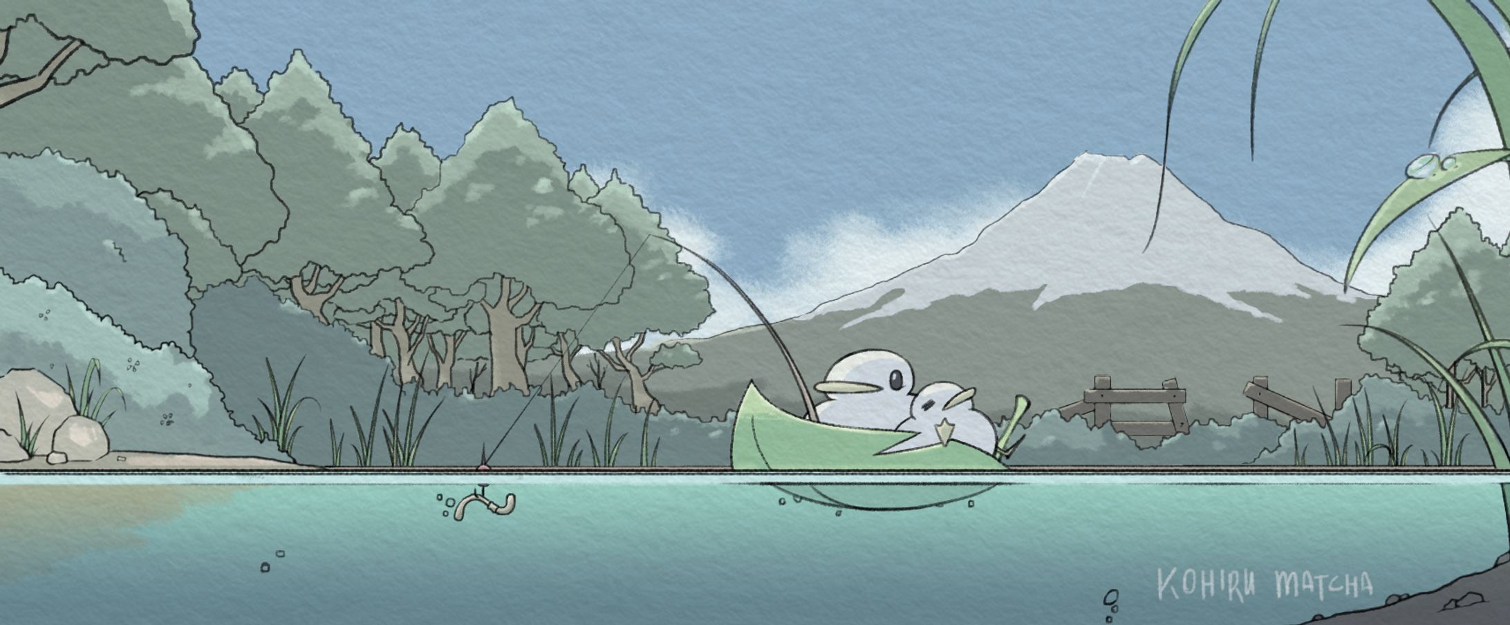 Bookmark Art 書籤 | Kohiru Matcha-1