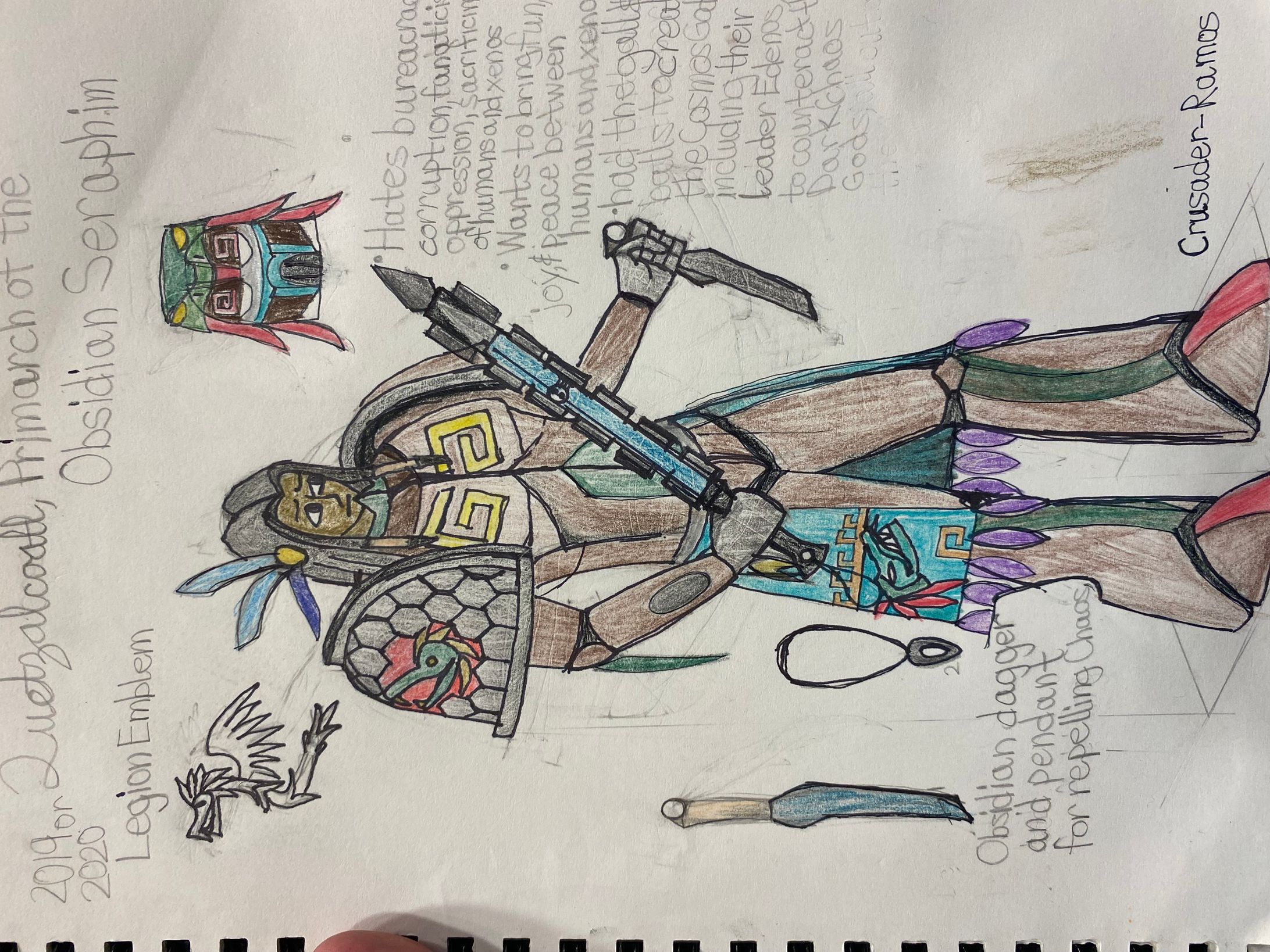 Quetzalcoatl: Lost Primarch of the Obsidian Seraphim-1