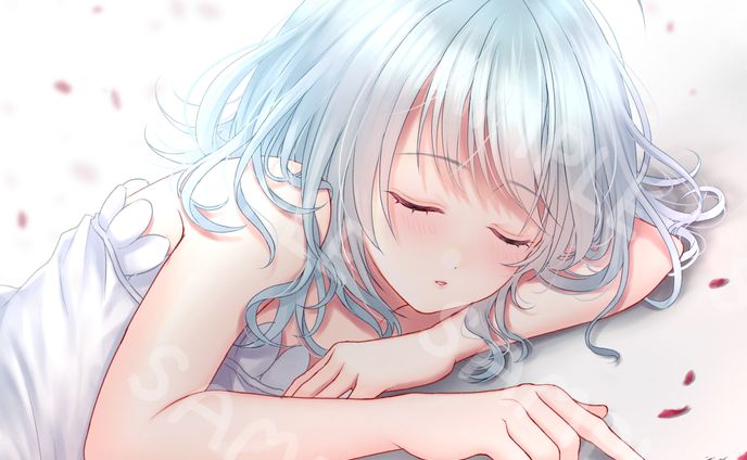 SNSアイコン　ねむる女の子