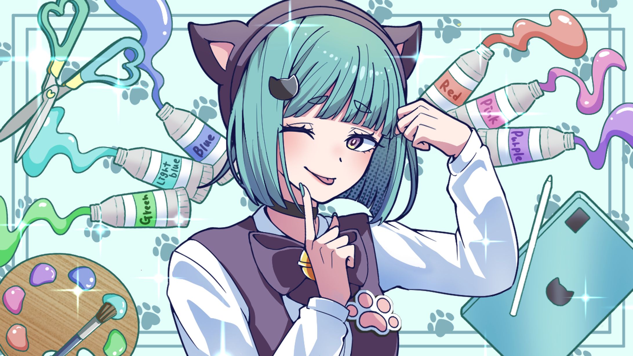 可愛くてごめん風イラスト-1