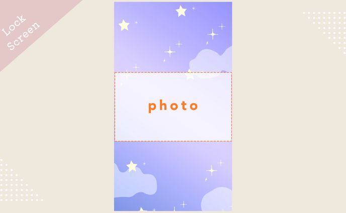 【自主制作】スマホロック画面用背景画像
