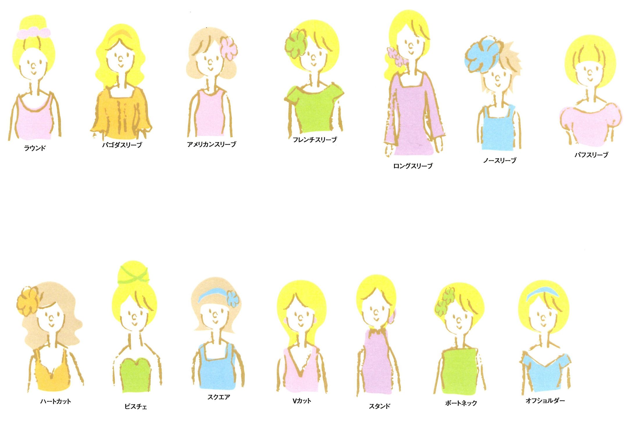 袖あれこれ雑誌カットイラスト-1