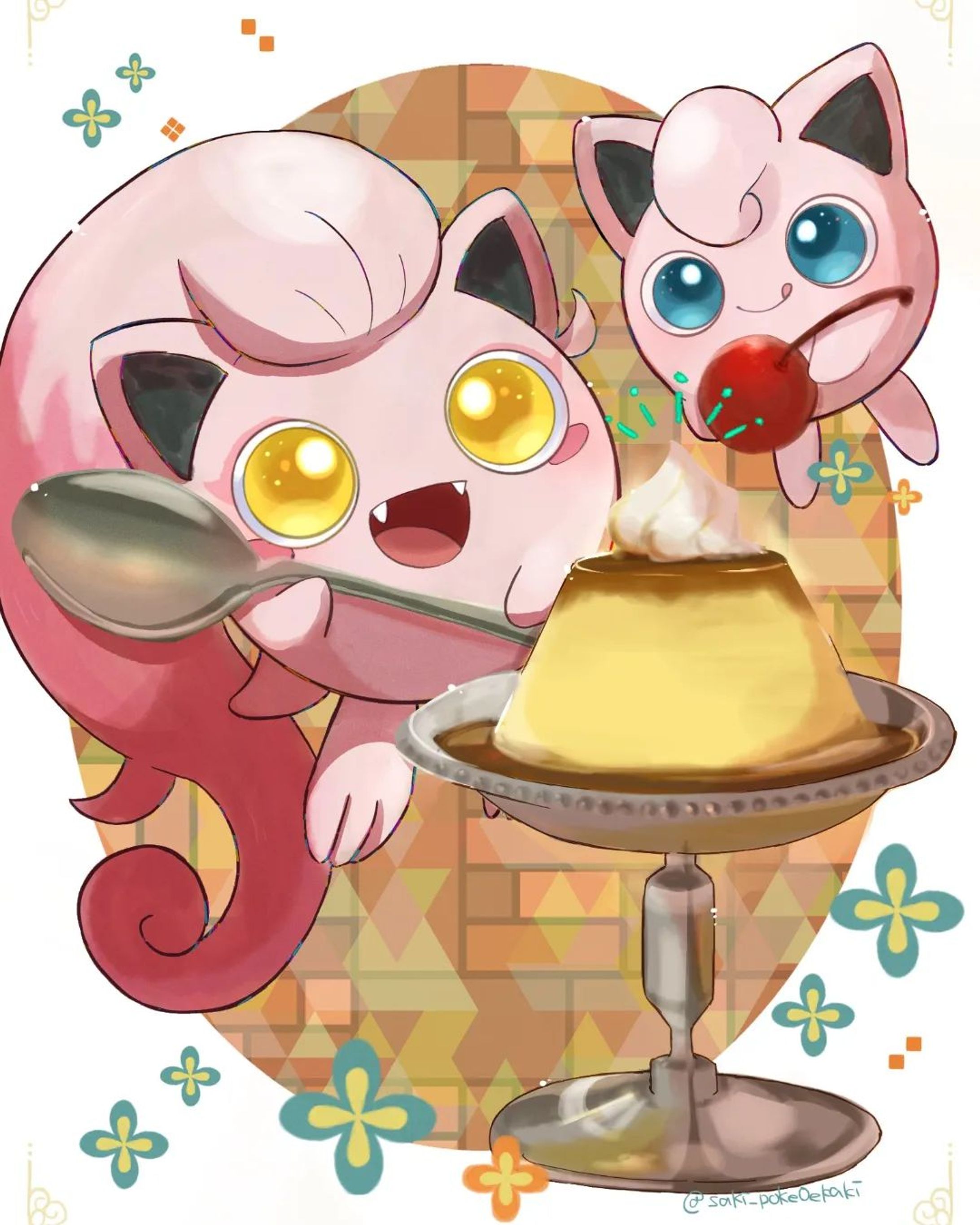 #サケブシッポ#プリン#screamtail#jigglypuff #pudding #pokemonscarletandviolet #pokemonillustration #illustration-1