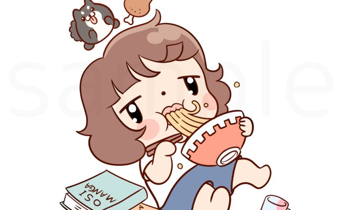 合同会社おはまるん様　LINEスタンプイラスト