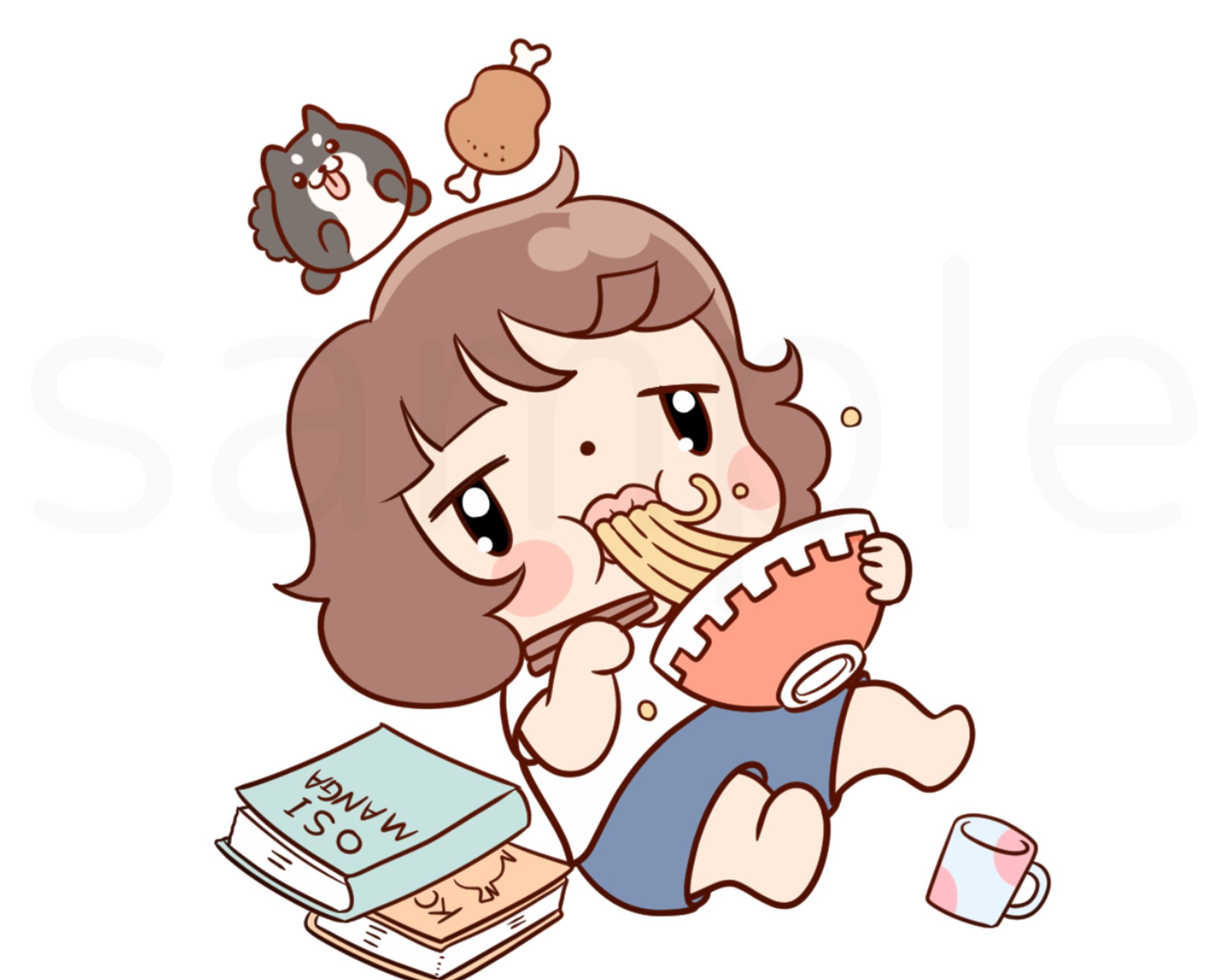 合同会社おはまるん様　LINEスタンプイラスト-1