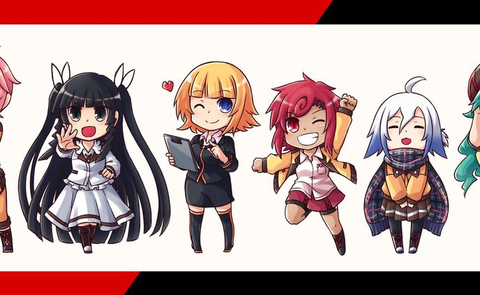 【お仕事】諸岡展示会用クリアファイル　SDキャライラスト