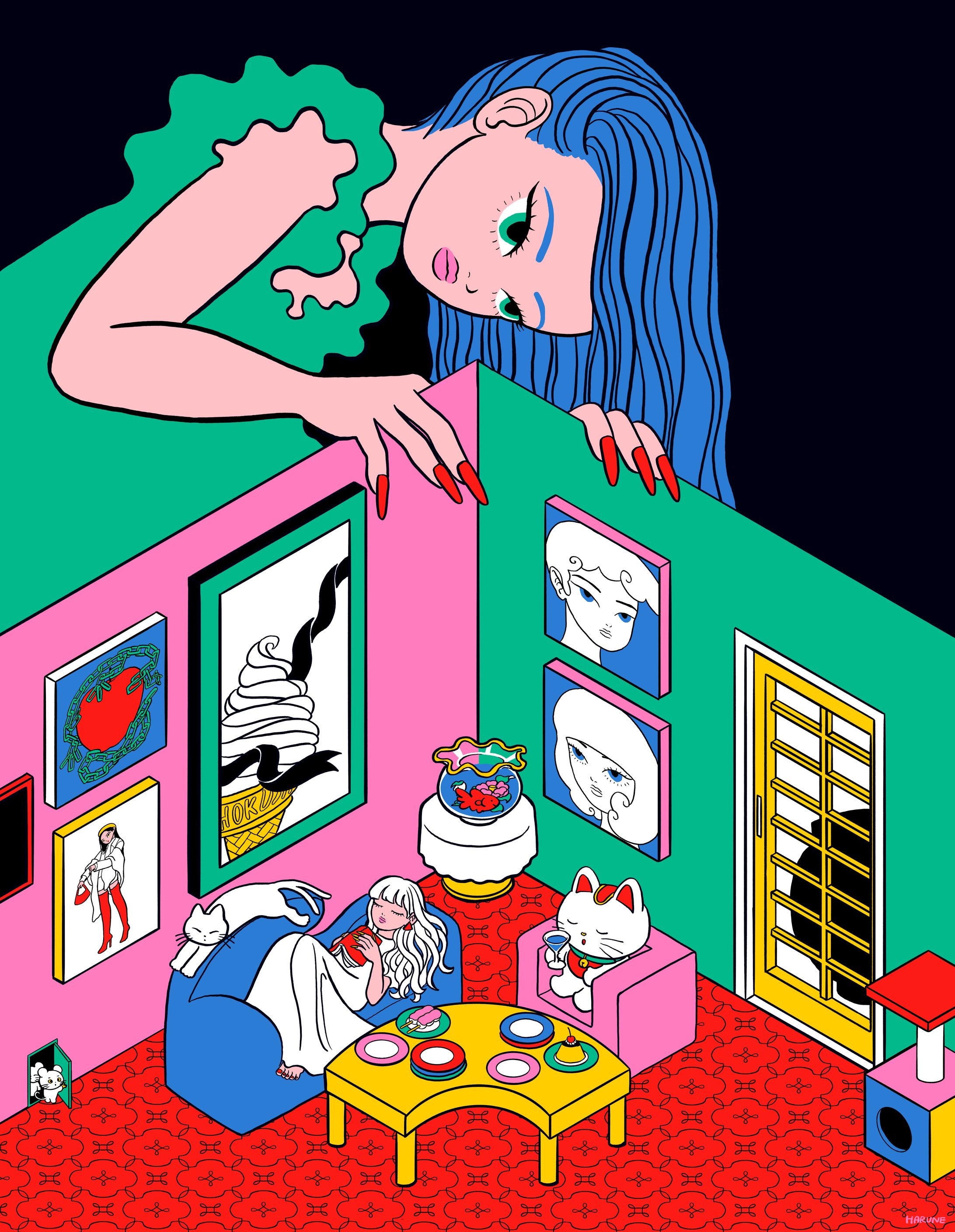 【展示&販売】ガラリShowcase様　合同展示会「北斎新潮」-1