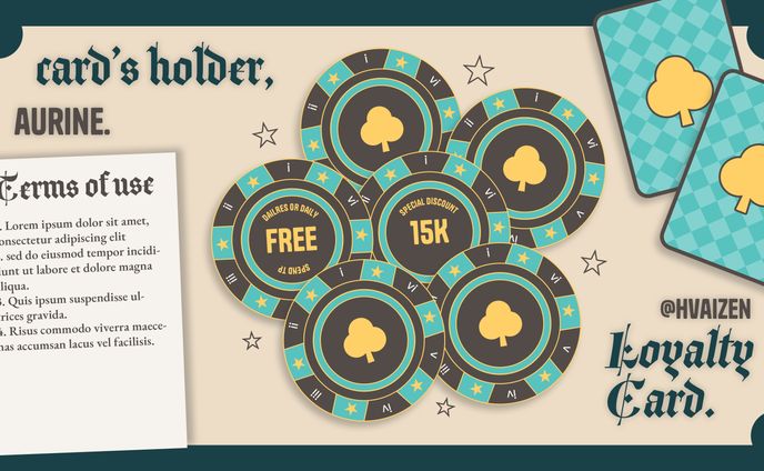 LOYALTY CARD DESIGN. 