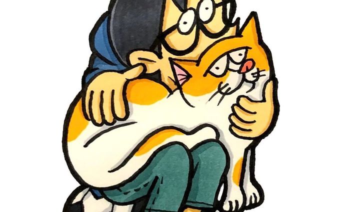 少年と猫。
#drawing  #illustration #art #artwork #cat #cartoon #イラスト #落書き #イラストレーター #絵 #アート #猫 #猫イラスト #茶白猫 #カートゥーン