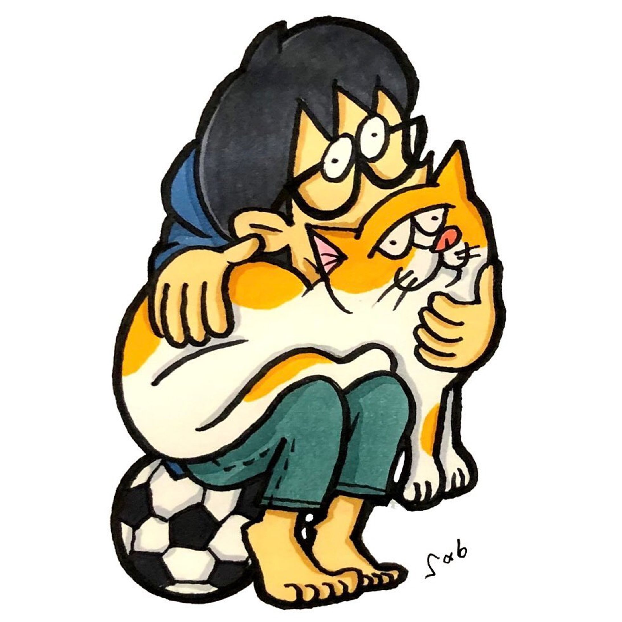 少年と猫。
#drawing  #illustration #art #artwork #cat #cartoon #イラスト #落書き #イラストレーター #絵 #アート #猫 #猫イラスト #茶白猫 #カートゥーン-1