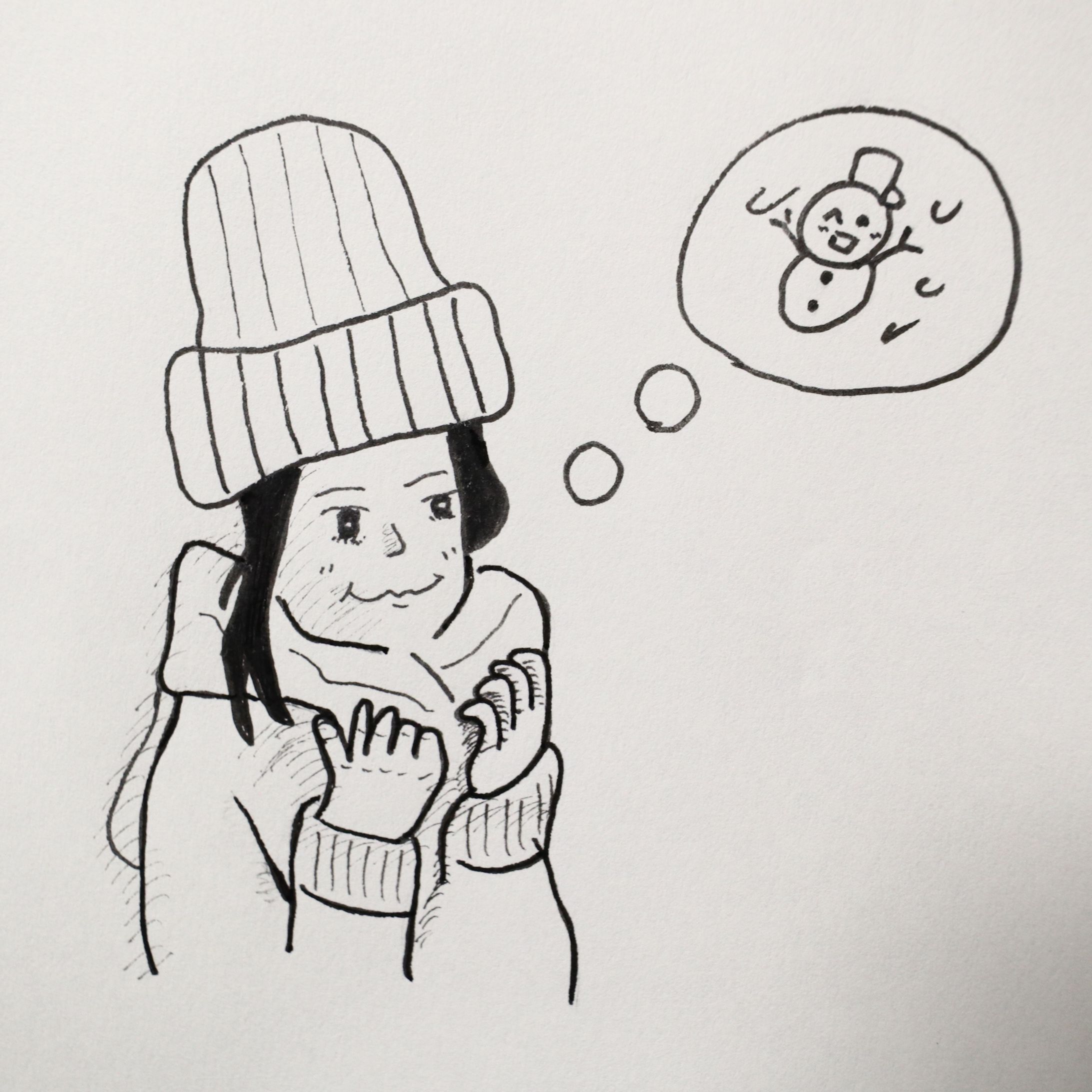 冬を待つ女性-1