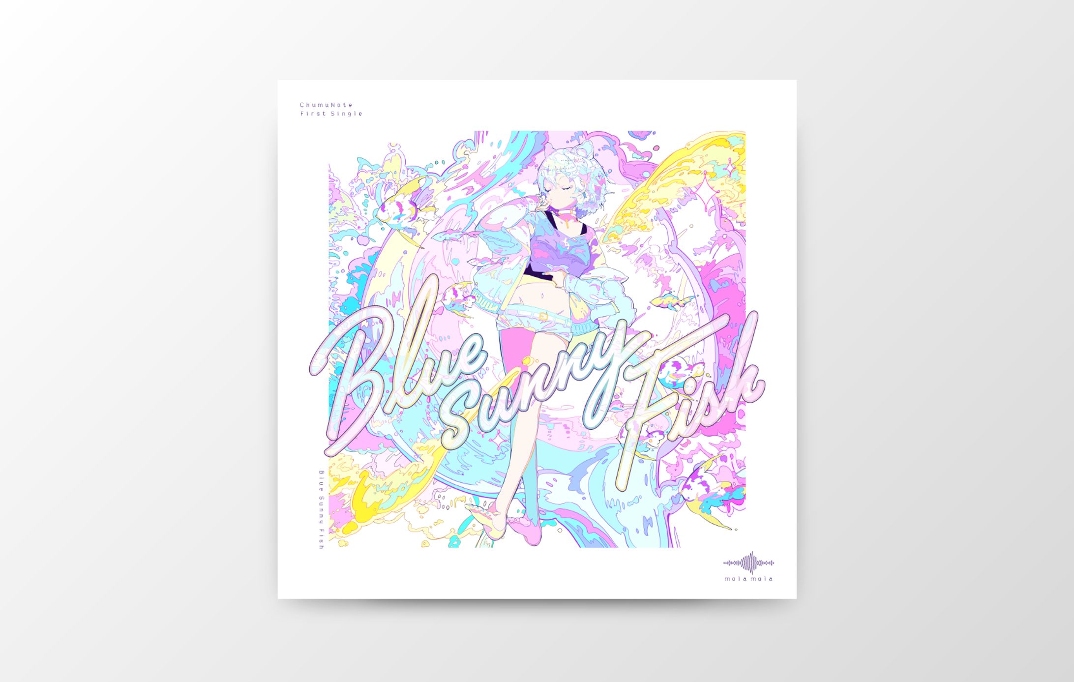 ChumuNote 1st シングル『Blue sunny fish』 CDジャケットデザイン-1